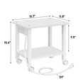 thumbnail image 3 of TUTOTAK 2 Tier Printer Stand, Rolling Printer Cart with Power Outlets and USB Ports, Mobile Printer Table with Wheels, for Under Desk, Office, Home,, 3 of 7