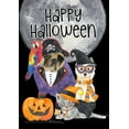 thumbnail image 2 of Reed, Tara 11x14 Black Ornate Wood Framed with Double Matting Museum Art Print Titled - Fright Night Friends-Happy Halloween I, 2 of 4