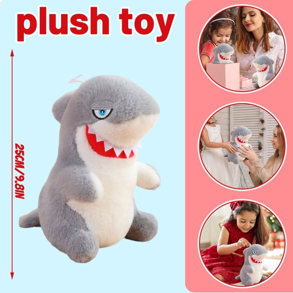 2026 New Shark Plush Toys, Stuffed Animals Toys Shark Soft Pillow Toys, Cute Shark and Suitable for Giving, Best Birthday Gifts for Holiday Xmas Easter for Friend and Family