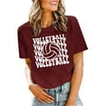 thumbnail image 1 of TINZ T-Shirts Femmes T-Shirts de Volleyball Hauts Athlétiques Femmes T-Shirts Raglan pour Femmes T-Shirts à Manches Courtes Simples Col Roulé Manches Longues pour Femmes Manches Longues, 1 of 3