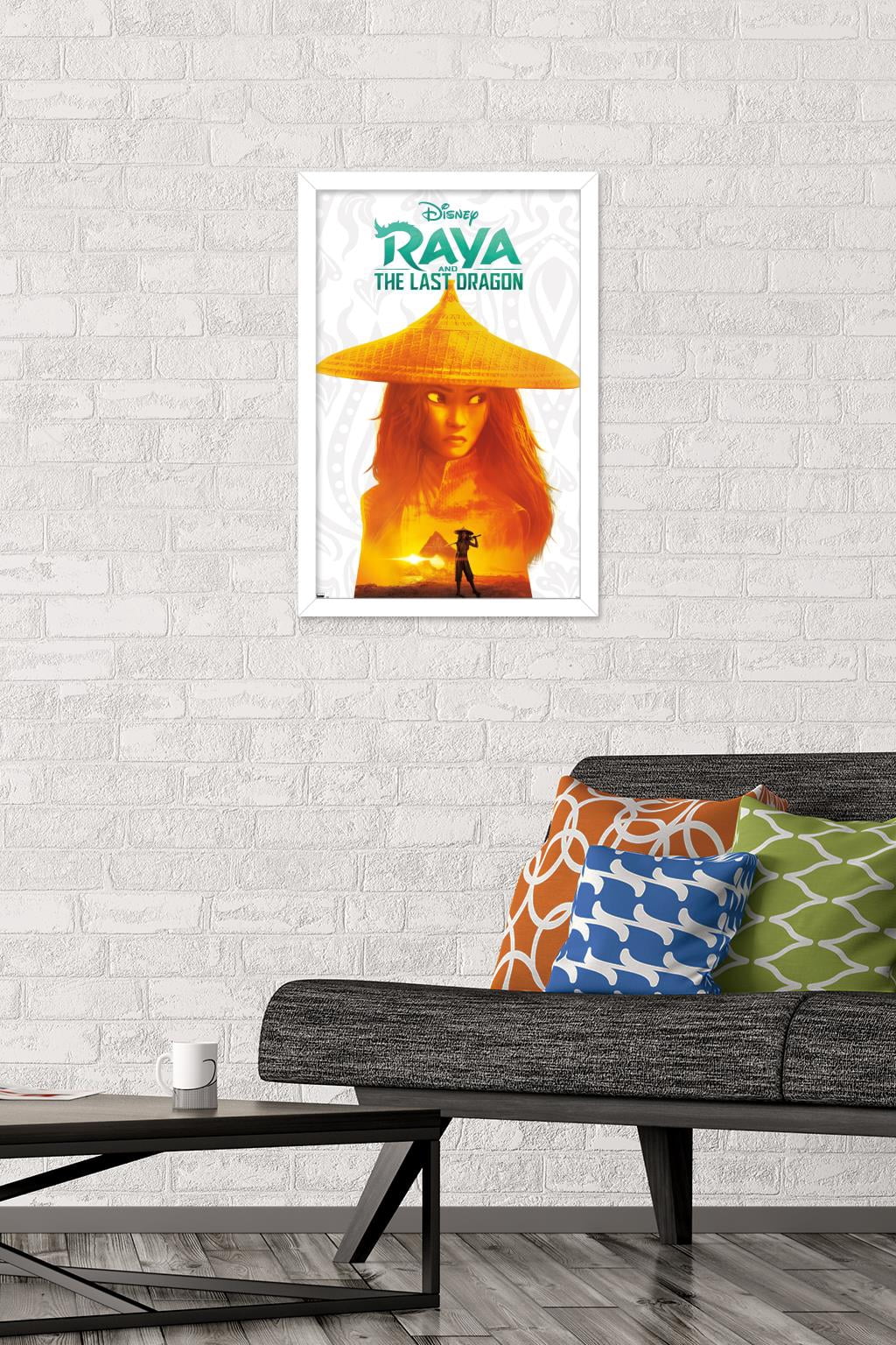 Disney Raya and the Last Dragon - Inner Warrior Wall Poster, 14.725" x 22.375", Framed