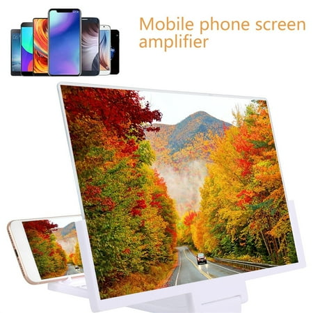 HOTBEST 14 inch Screen Magnifier for Cell Phone, Foldable Smartphone Screen Magnifier Mobile Phone Amplifier Fit for All Cell Phone