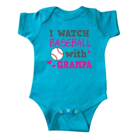 

Inktastic I Watch Baseball with My Grampa Gift Baby Boy or Baby Girl Bodysuit