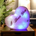 thumbnail image 6 of HOARBOEG Luminous Heart Shaped Throw Pillow - 13.8 Inch Glow in The Dark Valentine's Day Gift for Wife, Husband - Romantic Cushion for Couples, 6 of 6