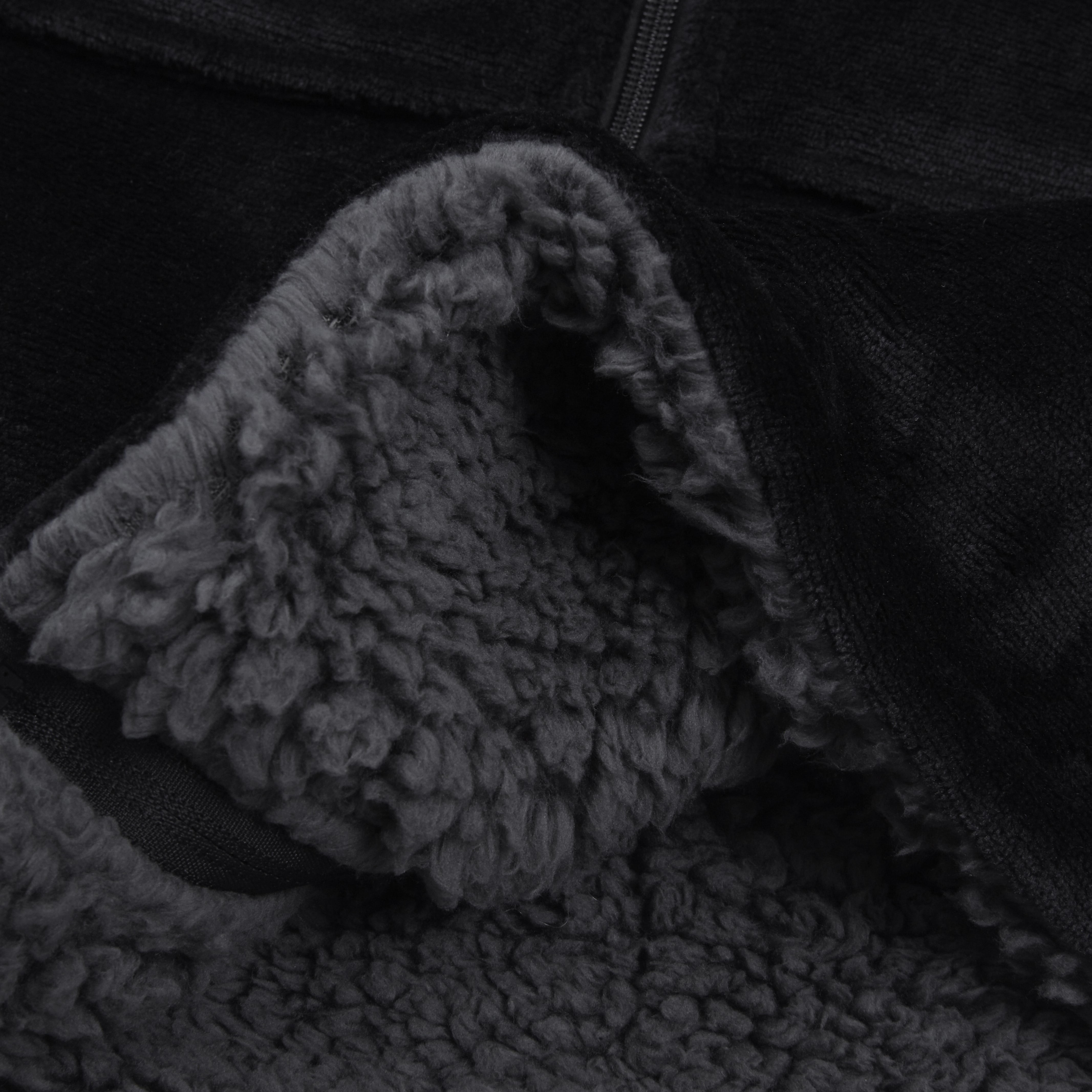 Sherpy for Adult Comfy Hoodie Wearable Blanket Black