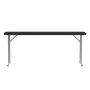 Flash Furniture Kathryn 6' Rectangular Plastic Folding Training Table, Black