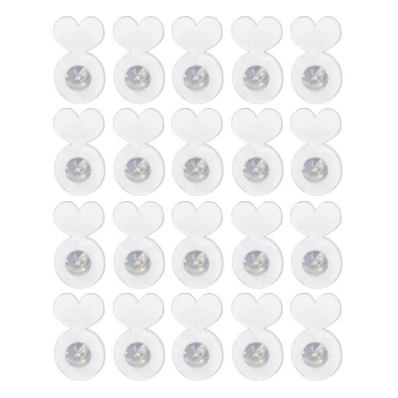 Lttoisl® White Earring Lifter Backs Acrylic Earring Support Backings for Heavy Earrings W2T1
