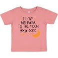 thumbnail image 3 of Inktastic I Love My Papa to the Moon and Back Boys or Girls Baby T-Shirt, 3 of 5
