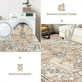 thumbnail image 6 of Findosom 3'x5' Vintage Area Rug for Living Room, Machine Washable Rugs Non Slip Distressed Indoor Rug,Large Retro Area Rug Floor Carpet for Bedroom Dining Room Entryway Office Decor,Beige, 6 of 6