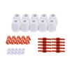 LCON40 40 pcs Lotos RED color Plasma Cutter Consumables Nozzle Electrode Cup and Ring Only for Lotos Plasma Cutters: RED Color LT5000D, RED or BROWN Color LT3500, RED Color CT520D