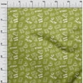thumbnail image 3 of oneOone Cotton Poplin Light Green Fabric Game Video Game Doodle Fabric For Sewing Printed Craft Fabric By The Yard 42 Inch Wide, 3 of 4