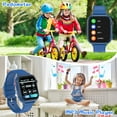 thumbnail image 3 of Eurhowing GPS SmartWatch, 4G Kids Phone Watch with SIM Card, Real-Time Location, SOS, 2 Way Video Call, Voice Chat, HD Touch Screen Camera, Gifts for Boys Girls Age 3-12 (Blue), 3 of 9