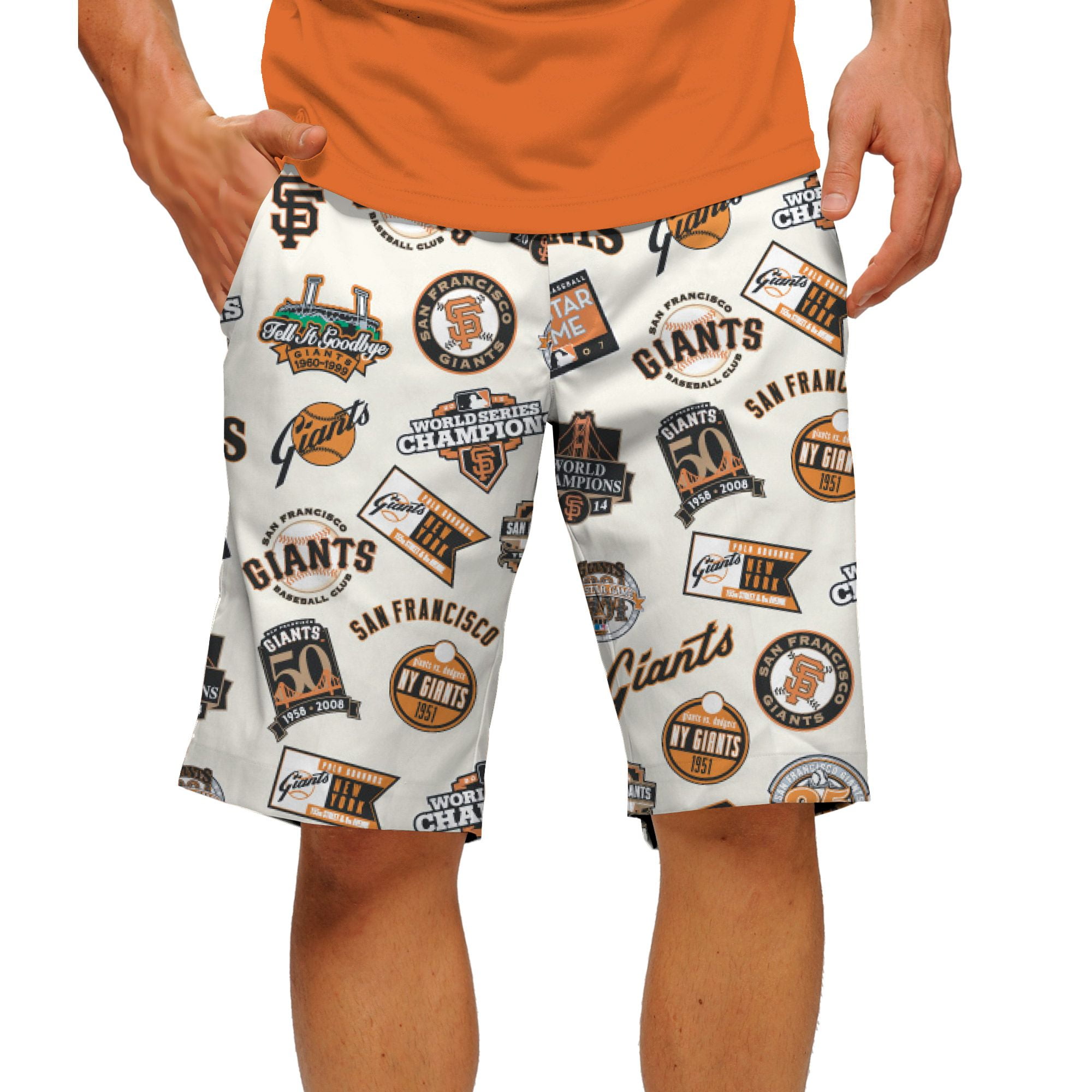 Loudmouth Men's San Francisco Giants Golf Shorts - Walmart.com - Walmart.com