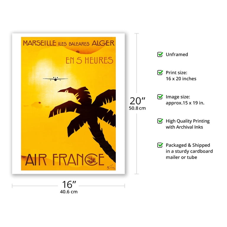 Marseille France - Balearic Islands Algiers in 5 hours - Vintage
