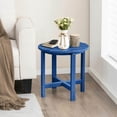 thumbnail image 4 of Spaco Set of 2 18 Inch Round Weather-Resistant Adirondack Side Tables, Patio&nbsp;Coffee&nbsp;Table for Outdoor as Garden, Yard, Navy, 4 of 9