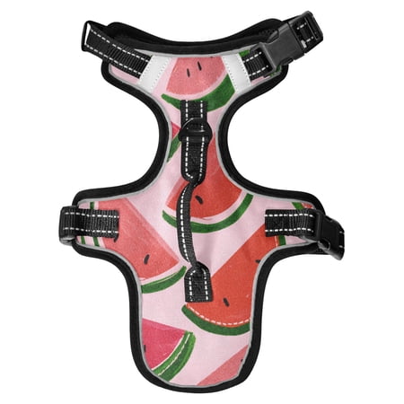 No Pull Dog Vest Harnesses and Escape Proof Cat Harnesses with Leash Set Reflective Adjustable Breathable Soft Padded Pet Vest for Small Medium Dogs Cats Summer Melon Bloom