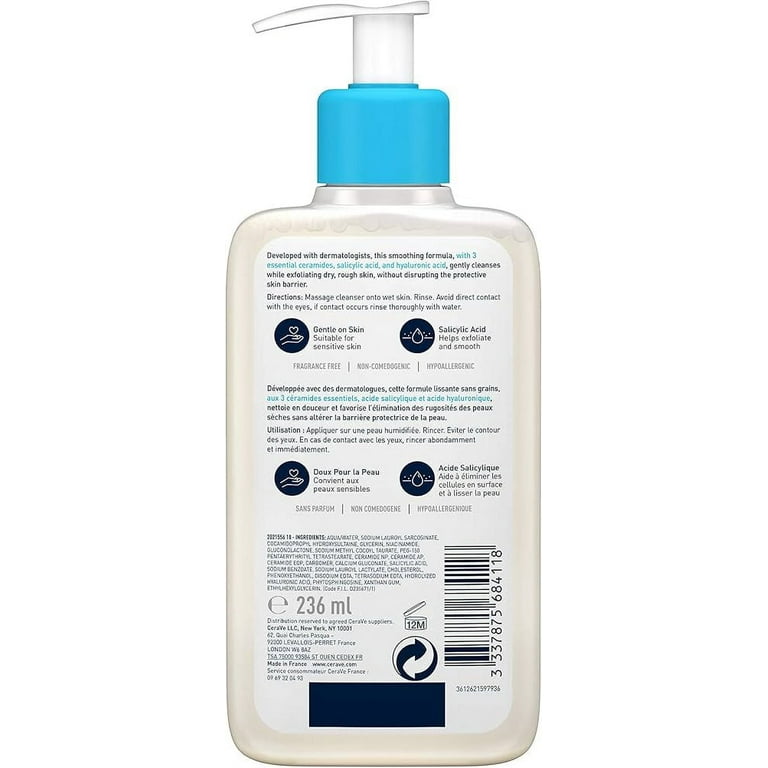 Cerave Sa Smoothing Cleanser Face And Body Wash With Salicylic