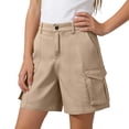 thumbnail image 5 of Odeerbi Kids Boys Girls Cargo Shorts Solid Color School Uniform Shorts with Pockets, 5 of 7