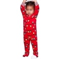 thumbnail image 2 of Aunavey Family Matching Christmas Pajamas Set Sleepwear Jumpsuit Hoodie with Hood for Family, 2 of 5