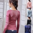 thumbnail image 2 of Yokua Mesh Sports Workout Tops Hiking Gym Shirts Dry Fits Breathable Running T-Shirt, 2 of 15