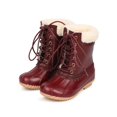 thumbnail image 5 of New Girl Link Kyla-3K Mix Media Shearling Lace Up Duck Boot 9 - 4, 5 of 5