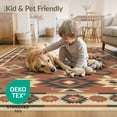 thumbnail image 4 of ODIKA Personalized Southwestern Inspired Terracotta Teal Motif Exact for Bedroom, Bedside, Nursery, Pet Friendly & Kids Safe, 4 of 7