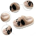thumbnail image 5 of UngA Toddler Kids Slippers Cute Animal Cartoon Shoes Girls Boys Warm Fleece Winter Household Slippers Brown,3.5(Toddler/Little Kid/Big Kid), 5 of 7