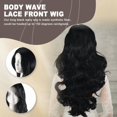 thumbnail image 4 of Peluca con Frontal de del Cuerpo Pelucas Cabello Humano LíNea Natural Frente Encaje Prearrancado BrasileñO, 4 of 5