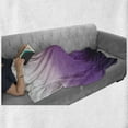 thumbnail image 6 of Ombre Soft Flannel Fleece Throw Blanket, Arrangement with Gradual Color Change Abstract Tone Composition Modern, Cozy Plush for Indoor and Outdoor Use, 50" x 70", Purple Lavender, by Ambesonne, 6 of 6