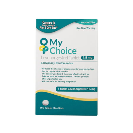 My Choice Emergency Contraceptive 1 Tablet (Best Way To Take Plan B)