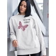 thumbnail image 2 of Future Is Bright Glitter Sweatshirt Women -Image by Shutterstock, Female 3X-Large, 2 of 4