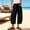 Black, variant on Womens Plus Size High Waist Quick Dry Harem Jogger Pants Elastic Waist Curved Baggy Casual Long Trousers with Side Pockets Mint Green M(M)