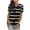 Black, variant on Womens Tops Ruched Tops 2025 Spring Summer Tunics Short Sleeve V Neck T Shirts Casual Dressy Tee Striped Shirt Women