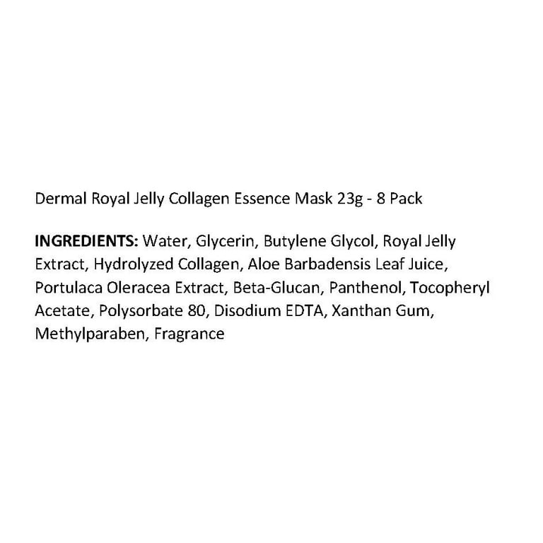 Dermal Royal Jelly Collagen Essence Face Mask 23g , 1 count