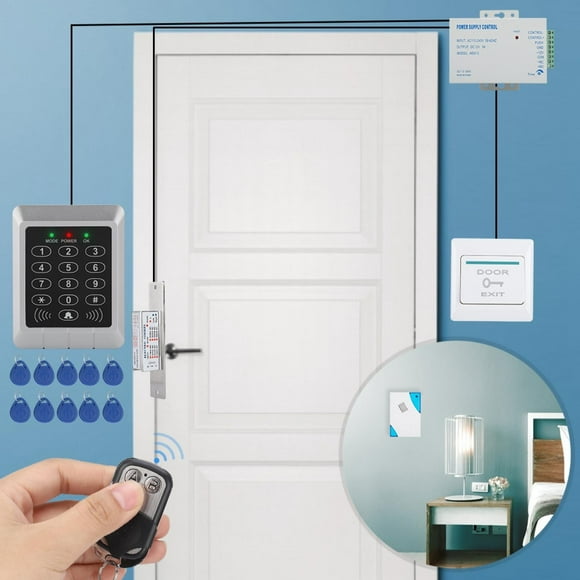 TOPINCN Access Control System Keypad Access Control System Kit Door Lock EM 125KHz Card