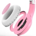 thumbnail image 6 of FosPower Kids Headphones Wired with Microphone, Safe 85db Volume Limited, Adjustable Foldable Children & Teens Over The Ear Headphone for Girls, Boys, School, PC, Tablet, Laptop, Pink/White, 6 of 10