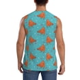 thumbnail image 4 of Fotbe Men's Funny Chicken Print Men's Sleeveless Muscle Tank Tops Casual T-Shirts for Gym Workout Beach-Large, 4 of 8