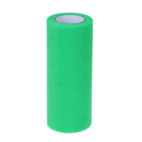 WHAMVOX Light Green Polyester Tulle Rolls for DIY Craft Projects 6 Inches Wide 25 Yards Long