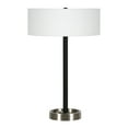 thumbnail image 2 of Evelyn&Zoe Estella 24" Glam Metal Table Lamp with White Drum Fabric Shade, 2 of 8