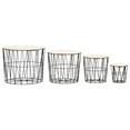 thumbnail image 1 of vidaXL Coffee Table 4 pcs Black, 1 of 5