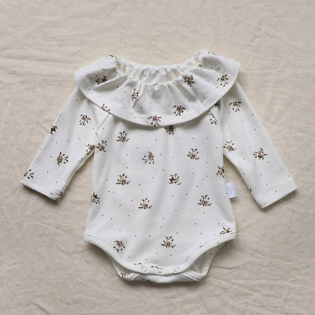 

Hunpta Baby Newborn Infant Girls Boys Floral Cotton Autumn Long Sleeve Romper Jumpsuit Clothes