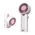 thumbnail image 2 of Weloille USB Foldable Portable Fan 1 Piece, with 1 USB Cable, Ultra Quiet 3 Speed Adjustable Cooling Fan, Lightweight Compact Storage Fan for Home Office Travel Camping Outdoor, 2 of 7