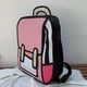 thumbnail image 4 of Mochila de dibujo 2d Unisex a la moda, bolso escolar de dibujos animados bonitos, mochila de cómic para adolescentes, niñas y niños, mochila de viaje, 4 of 5
