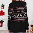 thumbnail image 5 of Moda mujer Navidad Casual manga larga cuello redondo señoras Tops sudaderas Fridja  fhghd806, 5 of 5