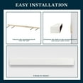 thumbnail image 3 of Mantels Direct Vail 72-in x 6-in Farmhouse Wood Fireplace Mantel Shelf - White, 3 of 8