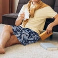 thumbnail image 2 of Daiia Dragon Mens Woven Stretch Pajama Short,Short Pajama Pants-Small, 2 of 7