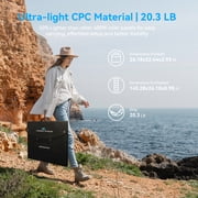 400W Portable Solar Panel for Most Power Stations, Foldable & Lightweight Solar Suitcase with Kickstands, 40V MC4 & Multi-Output for Solar Generators, RVs, Camping, and Outdoor Use