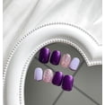 thumbnail image 2 of Extra Short Press on Nails Square Fake Nails Pink Full Cover Flower False Nails with Designs Glitter Glossy Glue on Nails Cute Acrylic Nails Artificial Nails for Women Girls 24 Pcs S12 24 Fl Oz, 2 of 4