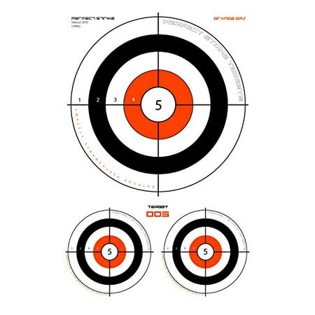 Perfect Strike ARCHERY Targets. ORANGE OPS No. 005 Heavy Paper Targets ...