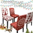 thumbnail image 7 of Christmas Chair Covers Set of 4 Christmastree Chair Back Cover Christmas Dining Chair Covers for Party Kitchen Removable Office Chair Cover, 7 of 7